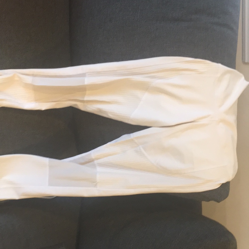 White DYI leggings